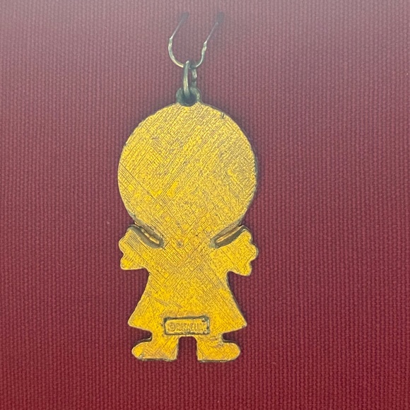 VTG 1970s Raggedy Ann Doll Enamel Pendant - Picture 11 of 13